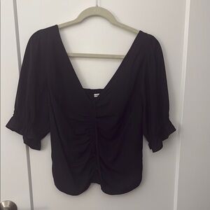 Abercrombie Black Going Out Top